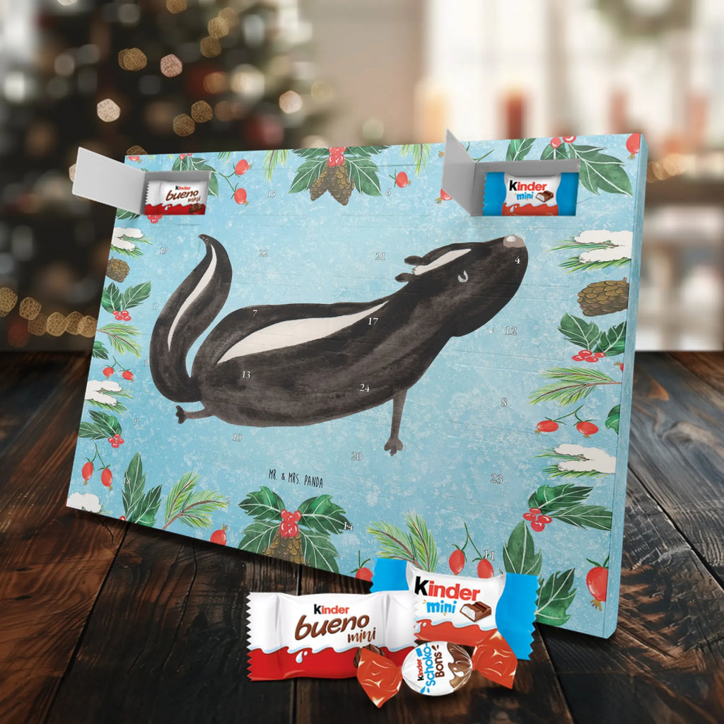 Chocolate advent calendar skunk yoga Stinky, Predator, Live, Wild animal, Laugh