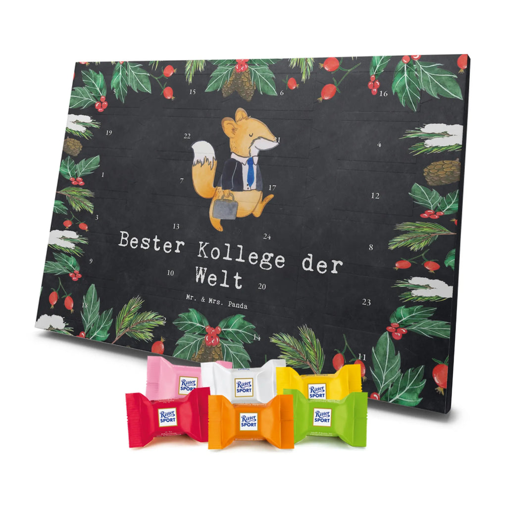 Chocolate advent calendar Fox Best colleague in the world gift, birthday, gift idea, birthday present, giving, thank you, for, make you happy, gift tip, colleague, fellow worker, employee, farewell gift, Work colleague, profession, retirement, work