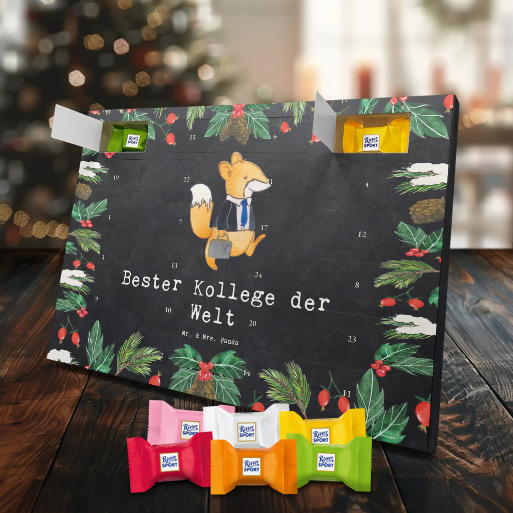 Chocolate advent calendar Fox Best colleague in the world gift, birthday, gift idea, birthday present, giving, thank you, for, make you happy, gift tip, colleague, fellow worker, employee, farewell gift, Work colleague, profession, retirement, work