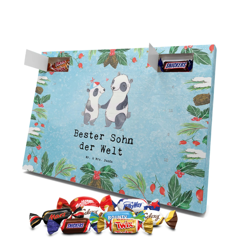 Chocolate advent calendar panda best son in the world gift, birthday, gift idea, birthday present, giving, thank you, for, make you happy, gift tip, father, offspring, Son, child, boy, reward