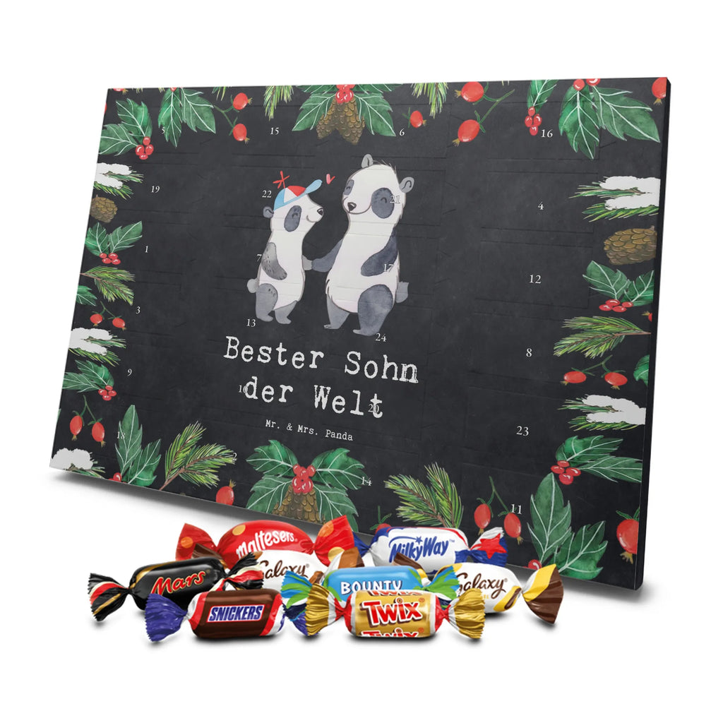 Chocolate advent calendar panda best son in the world gift, birthday, gift idea, birthday present, giving, thank you, for, make you happy, gift tip, father, offspring, Son, child, boy, reward