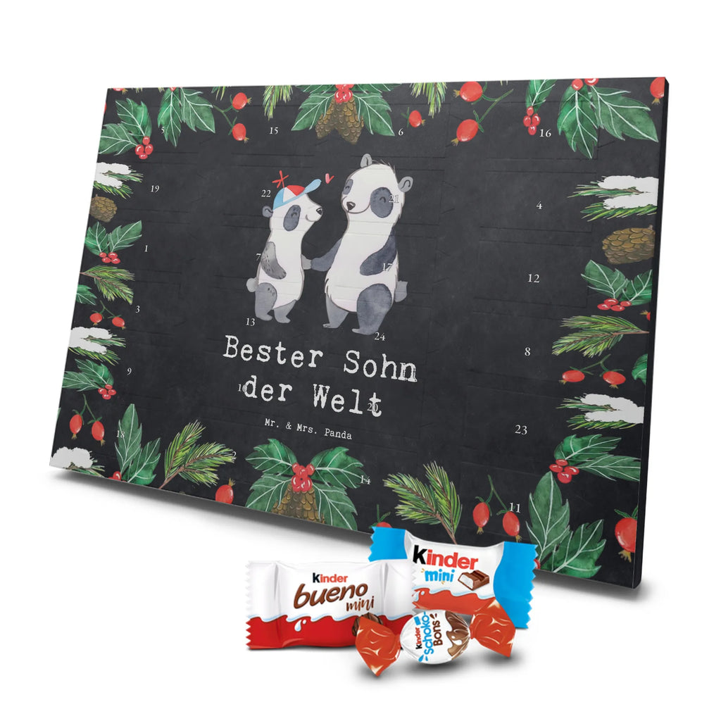 Chocolate advent calendar panda best son in the world gift, birthday, gift idea, birthday present, giving, thank you, for, make you happy, gift tip, father, offspring, Son, child, boy, reward