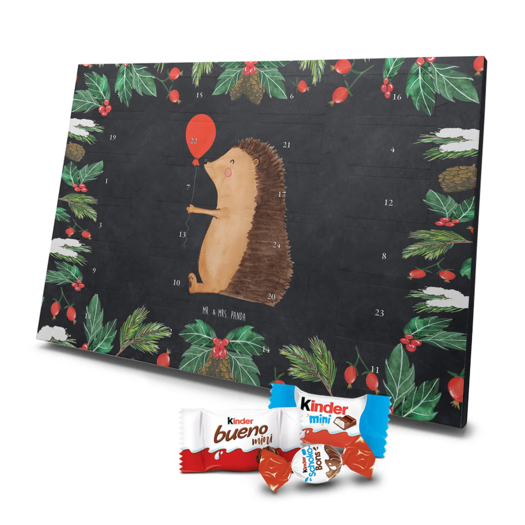 Chocolate advent calendar Hedgehog balloon gift ideas, gifts, small animals, good mood, cute, funny sayings, cute animal motives, hand drawn, special gifts, card, animal lover, Birthday, Balloon, Birthday Child