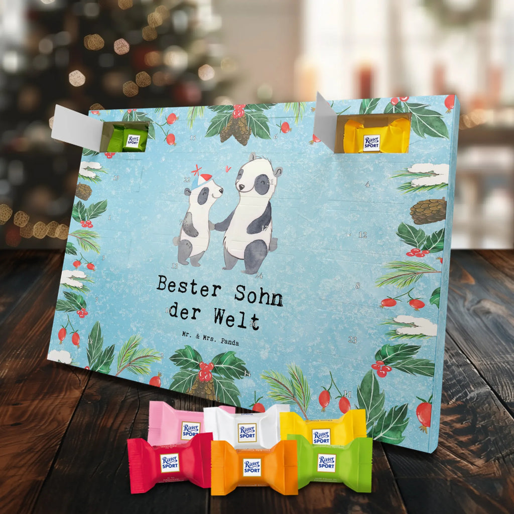 Chocolate advent calendar panda best son in the world gift, birthday, gift idea, birthday present, giving, thank you, for, make you happy, gift tip, father, offspring, Son, child, boy, reward