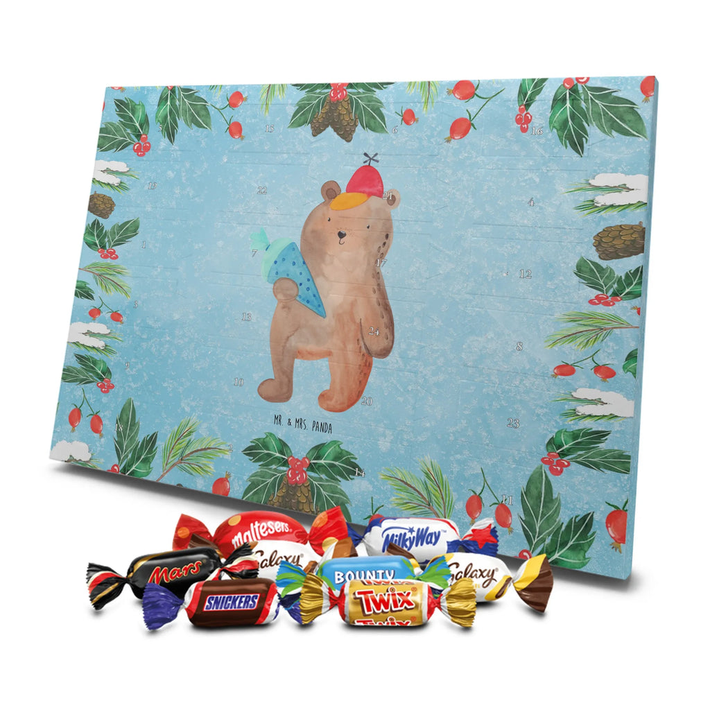 Chocolate advent calendar bear School cone cuddly toy, teddy bear, Starting school, School bag, Bear motif, School enrolment gift, Primary school, First day of school gift, School gift
