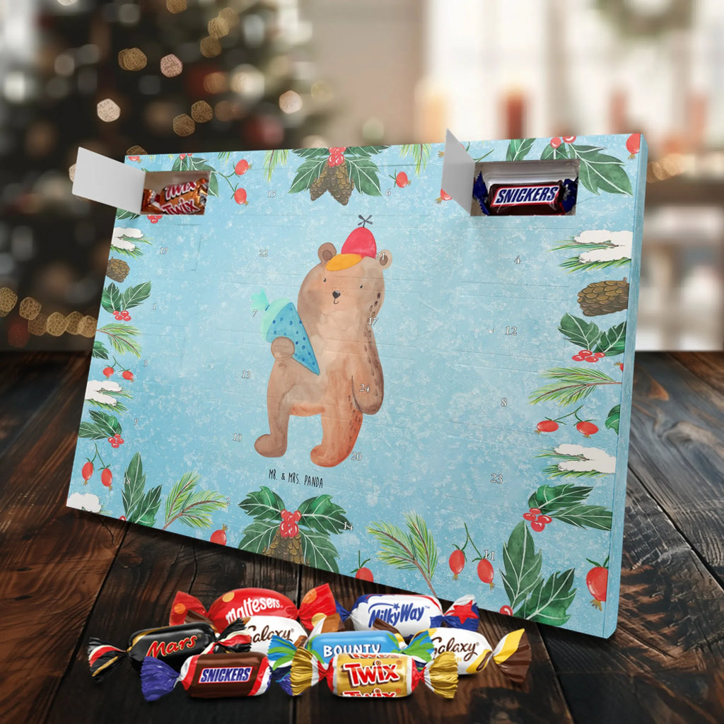 Chocolate advent calendar bear School cone cuddly toy, teddy bear, Starting school, School bag, Bear motif, School enrolment gift, Primary school, First day of school gift, School gift