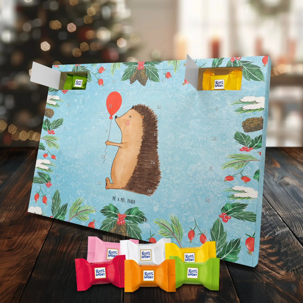 Chocolate advent calendar Hedgehog balloon gift ideas, gifts, small animals, good mood, cute, funny sayings, cute animal motives, hand drawn, special gifts, card, animal lover, Birthday, Balloon, Birthday Child