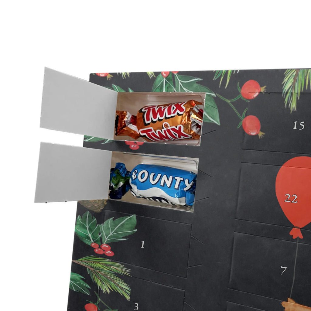 Chocolate advent calendar Hedgehog balloon gift ideas, gifts, small animals, good mood, cute, funny sayings, cute animal motives, hand drawn, special gifts, card, animal lover, Birthday, Balloon, Birthday Child