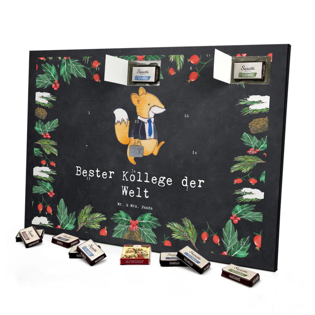 Chocolate advent calendar Fox Best colleague in the world gift, birthday, gift idea, birthday present, giving, thank you, for, make you happy, gift tip, colleague, fellow worker, employee, farewell gift, Work colleague, profession, retirement, work