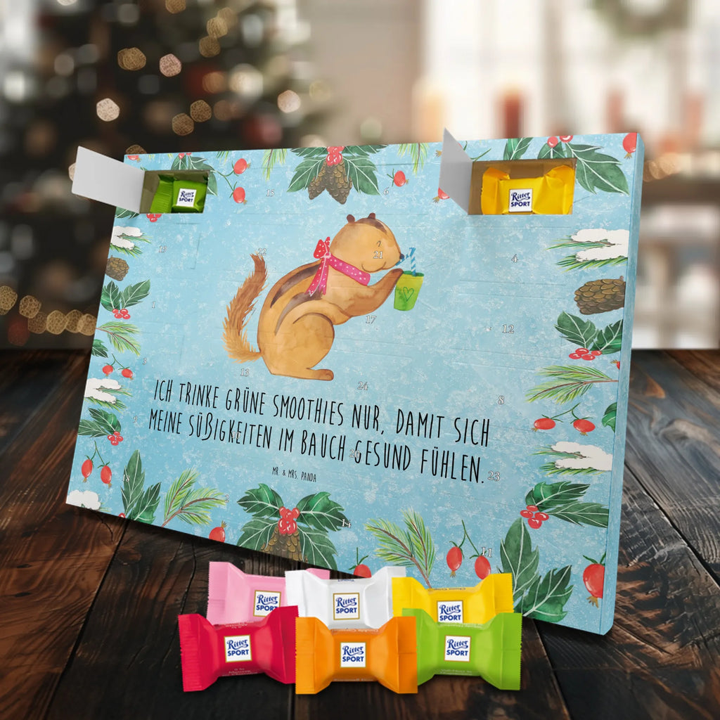 Chocolate advent calendar Squirrel smoothies gift ideas, gifts, small animals, good mood, cute, funny sayings, cute animal motives, hand drawn, special gifts, card, animal lover, chipmunks, squirrels, diet, weight loss