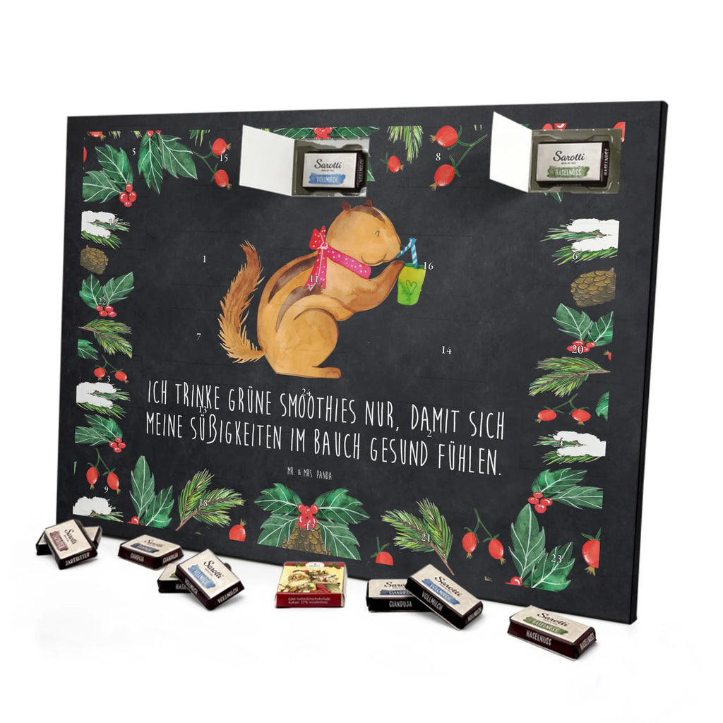 Chocolate advent calendar Squirrel smoothies gift ideas, gifts, small animals, good mood, cute, funny sayings, cute animal motives, hand drawn, special gifts, card, animal lover, chipmunks, squirrels, diet, weight loss