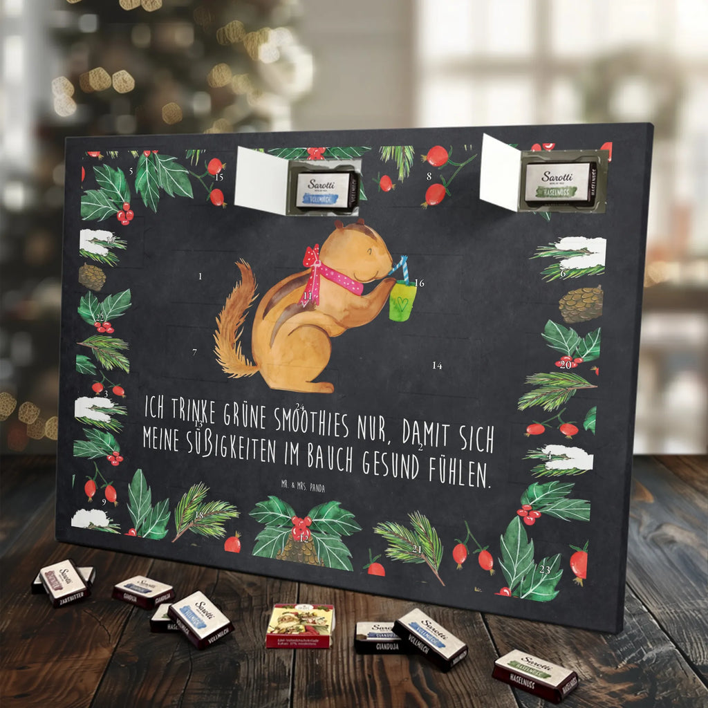 Chocolate advent calendar Squirrel smoothies gift ideas, gifts, small animals, good mood, cute, funny sayings, cute animal motives, hand drawn, special gifts, card, animal lover, chipmunks, squirrels, diet, weight loss