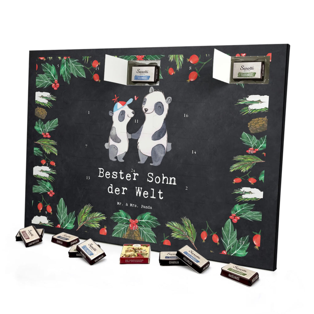 Chocolate advent calendar panda best son in the world gift, birthday, gift idea, birthday present, giving, thank you, for, make you happy, gift tip, father, offspring, Son, child, boy, reward
