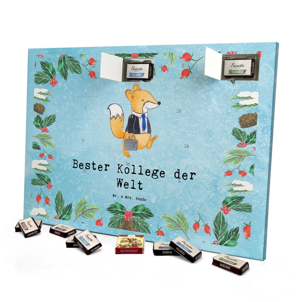 Chocolate advent calendar Fox Best colleague in the world gift, birthday, gift idea, birthday present, giving, thank you, for, make you happy, gift tip, colleague, fellow worker, employee, farewell gift, Work colleague, profession, retirement, work