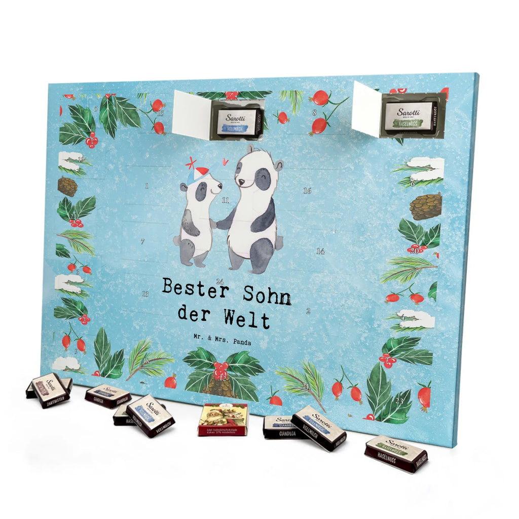 Chocolate advent calendar panda best son in the world gift, birthday, gift idea, birthday present, giving, thank you, for, make you happy, gift tip, father, offspring, Son, child, boy, reward