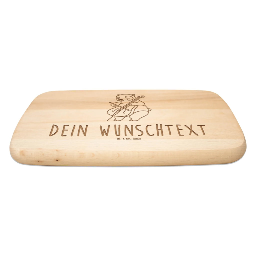Personalised serving board Panda Cello Instruments, gifts for musicians, music enthusiasts