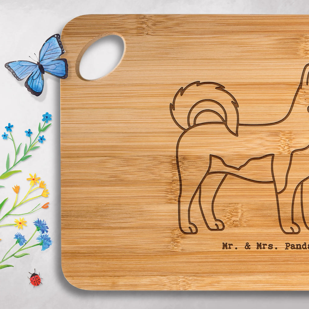 Bamboo chopping board Siberian Husky Moment gift, animal lover, giving, dog breed, purebred dog, dog owner, puppy