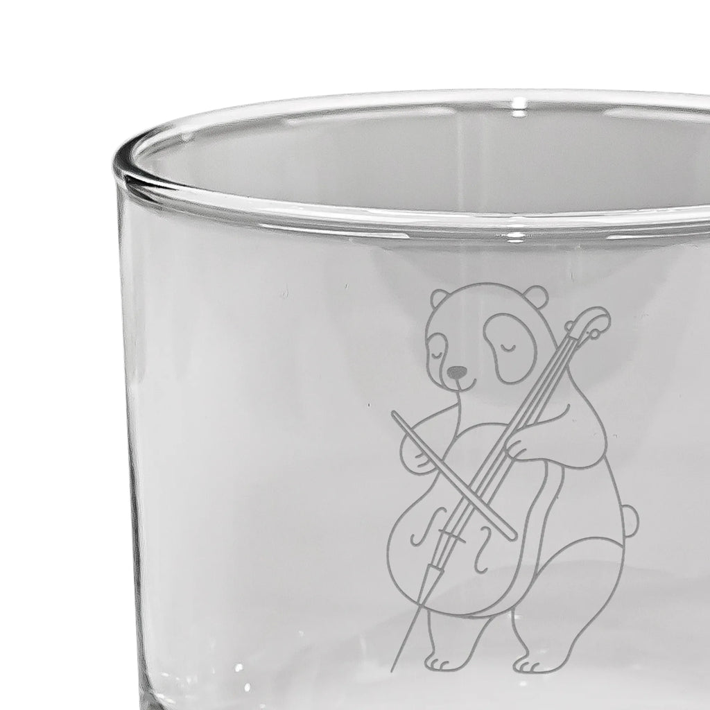 Personalized Whiskey Glass Panda Cello Instruments, gifts for musicians, music enthusiasts