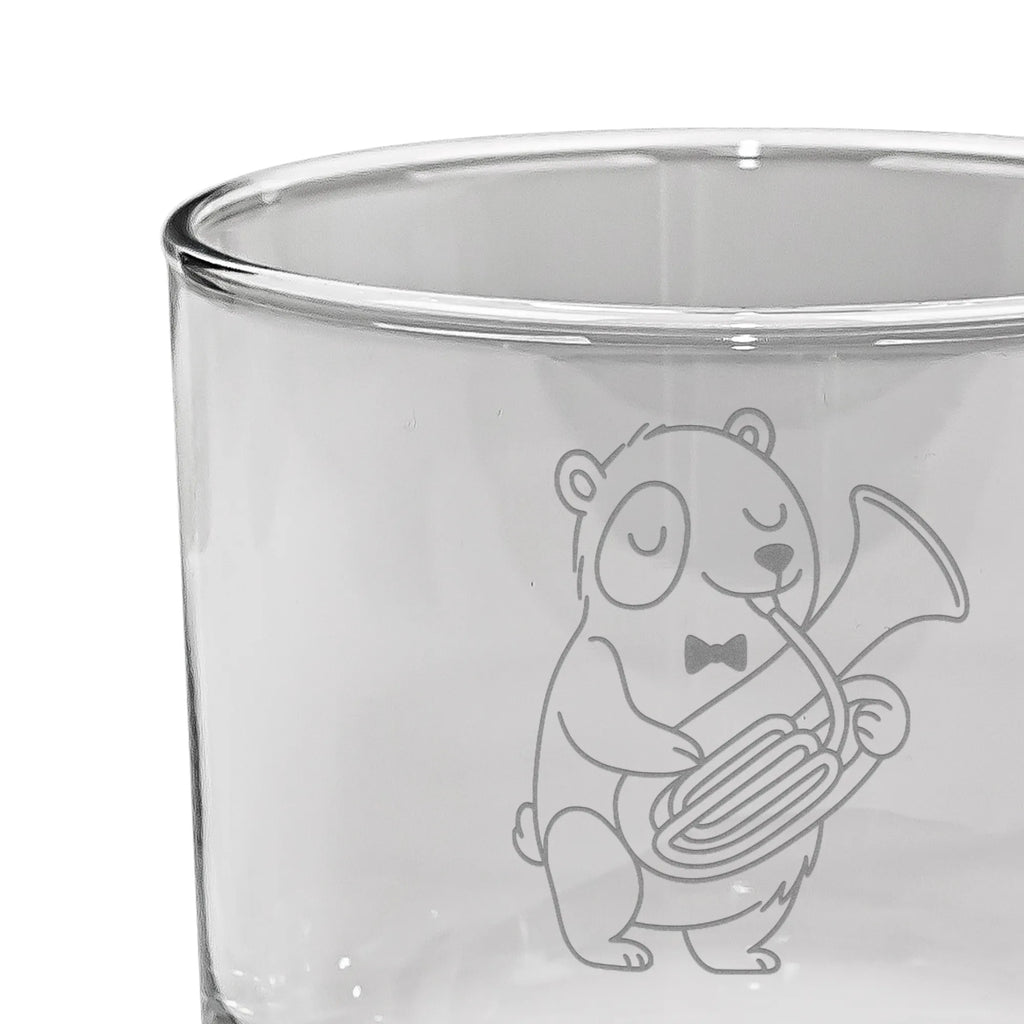 Personalized Whiskey Glass Panda tenor horn Instruments, gifts for musicians, music enthusiasts