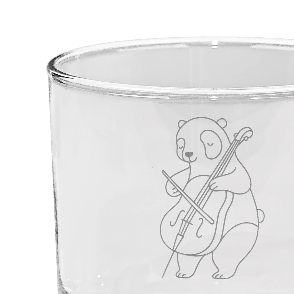 Personalizowana szklanka do ginu Panda wiolonczela Instrumenty, prezenty dla muzyków, miłośników muzyki