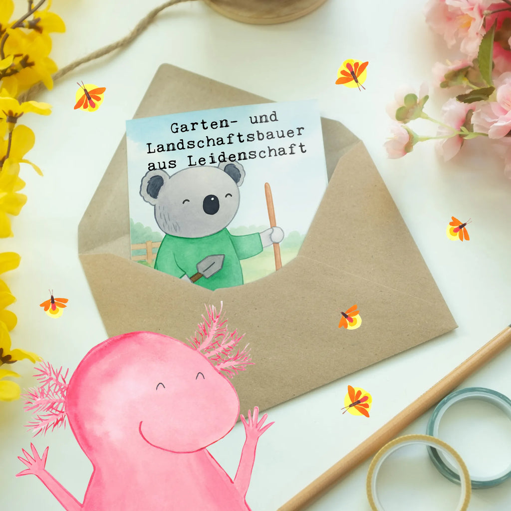 Grußkarte Garten- und Landschaftsbauer Leidenschaft Design Hochzeit, liebevoll, Beileid, Ostern, cool, Mama, Trauerkarte, Freundin, Taufe, Aufmunterung, Ansichtskarten, Opa, Weihnachten, Glücklich, Frau, Geburtstagskarte, Grußkarte, Glückwunschkarte, Einladungskarte, Abitur, Lieblingsmensch, Hochzeitskarte, Karte, Papa, Mädchen, Klappkarte, Oma, Geschenkideen, Abschluss, Junge, witzig, Freund, Geschenk, Schenken, Jubiläum, Danke, Dankeschön, Beruf, Ausbildung, Abschied, Rente, Kollege, Kollegin, Arbeitskollege, Mitarbeiter, Firma, Hobbygärtner, Gärtner, Garten- und Landschaftsbauer, Gartenplaner, Gartenbau, Gärtnerei