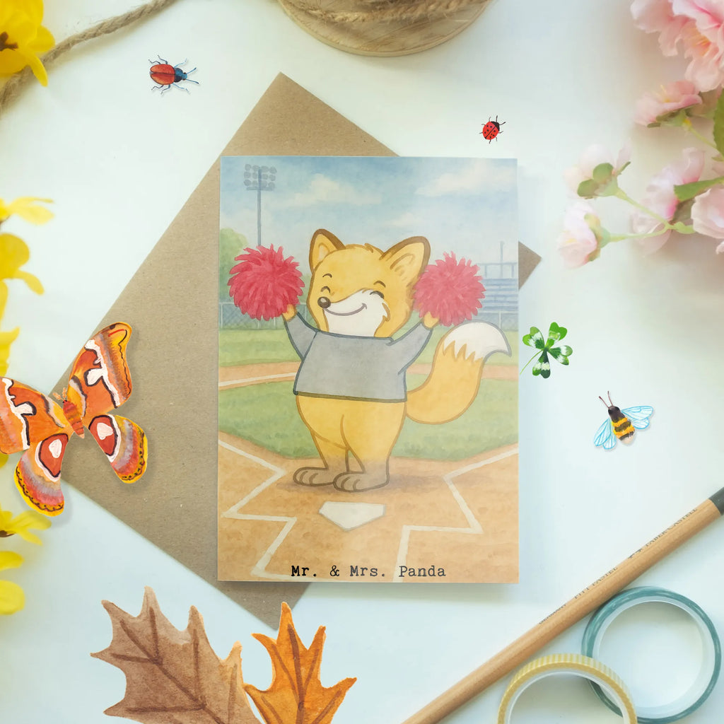 Greetings card Fox cheerleader Design Easter cards, wedding card, favorite person, wedding, friendship, grandpa, girlfriend, birthday card, man, Baptism, money gifts, high school graduation, boyfriend, folding card, Valentine&#39;s Day card, encouragement, gift ideas, woman, Love greeting card, Voucher card, grandma, boy, greeting card, Christmas cards, Gift, giving, thank you, award, profit, athlete, Tournaments, Gymnastics