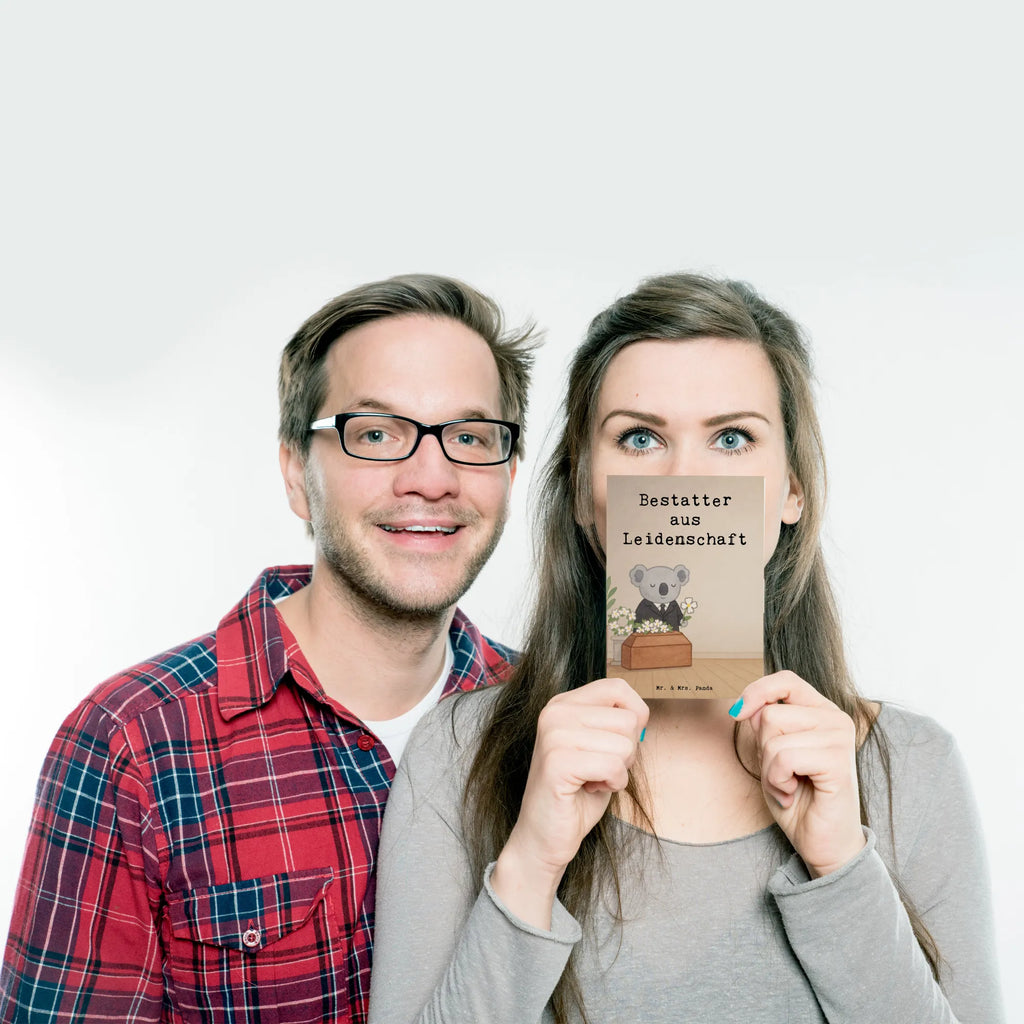 Postcard undertaker Passion Design gift, sayings, gift idea, best, farewell gift, passing exam, anniversary, retirement, promotion, job start, profession