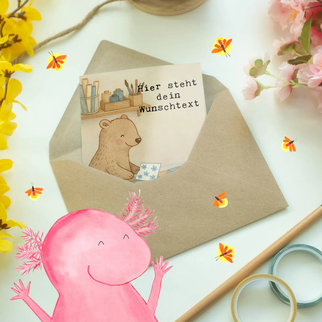 Personalised greetings card tiler Passion Design gift, sayings, gift idea, best, farewell gift, passing exam, anniversary, retirement, promotion, job start, profession