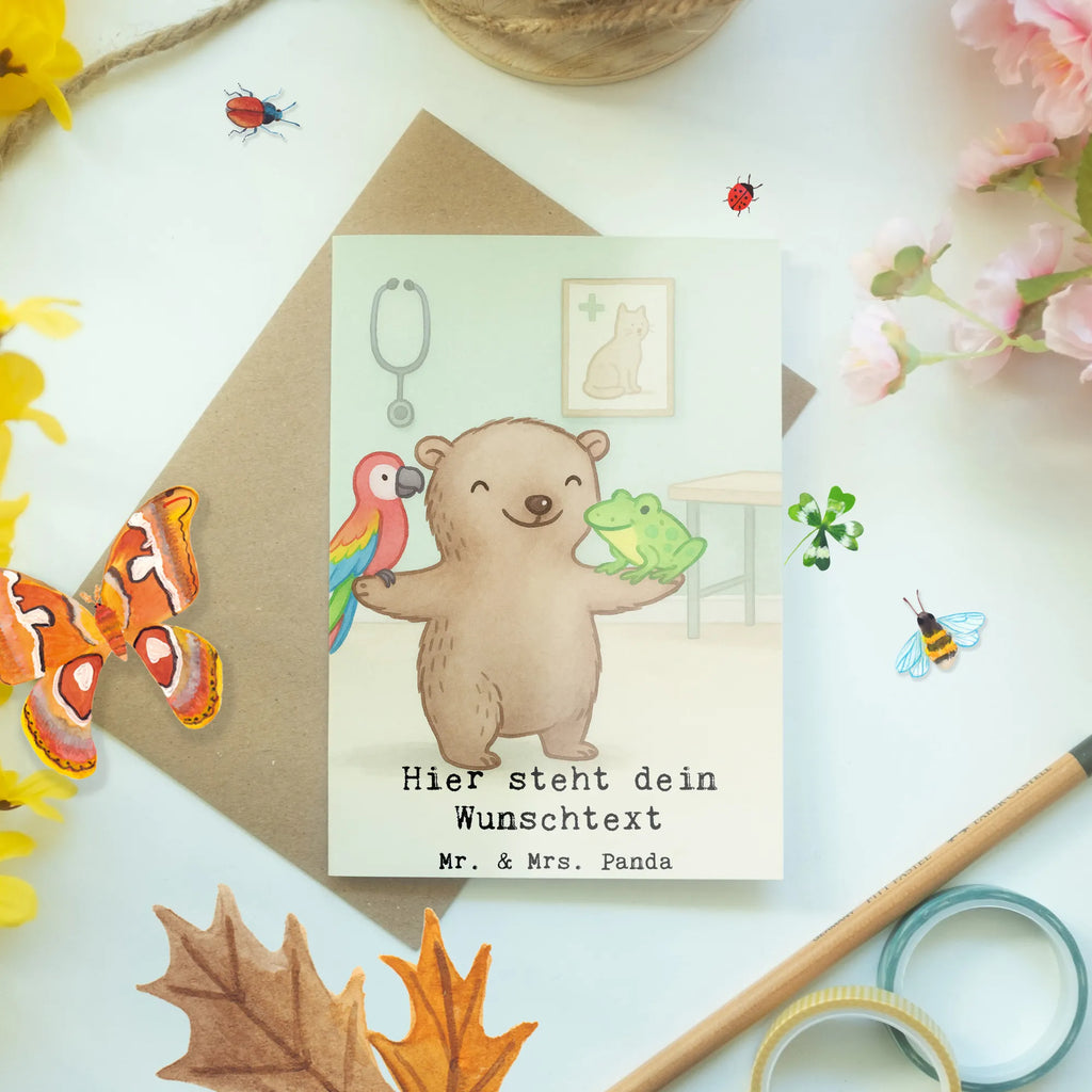 Personalised greetings card Animal caretaker Passion Design gift, sayings, gift idea, best, farewell gift, passing exam, anniversary, retirement, promotion, job start, profession