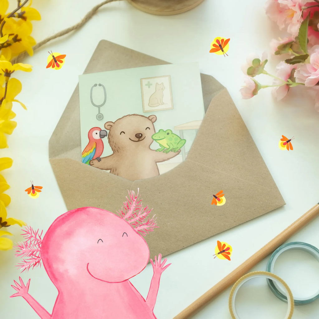 Personalised greetings card Animal caretaker Passion Design gift, sayings, gift idea, best, farewell gift, passing exam, anniversary, retirement, promotion, job start, profession