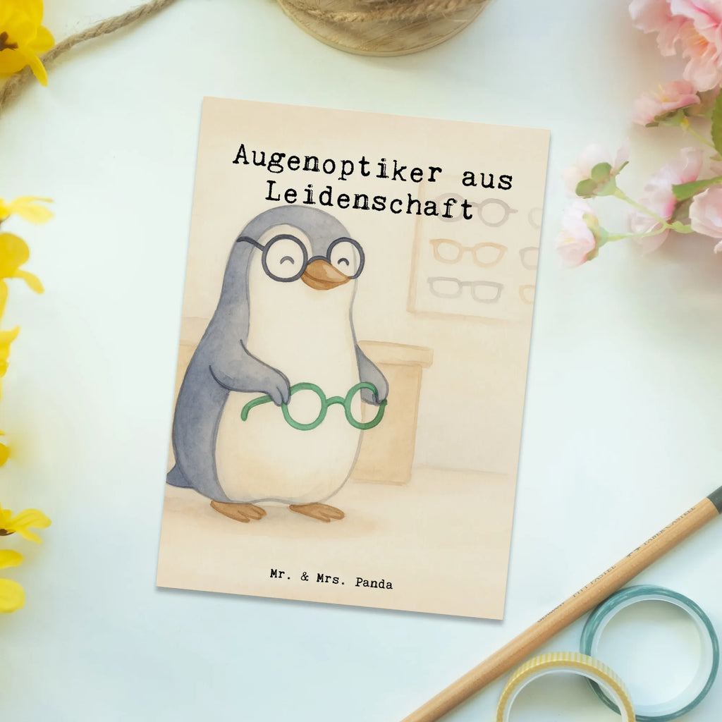 Postcard Optician Passion Design gift, sayings, gift idea, best, farewell gift, passing exam, anniversary, retirement, promotion, job start, profession