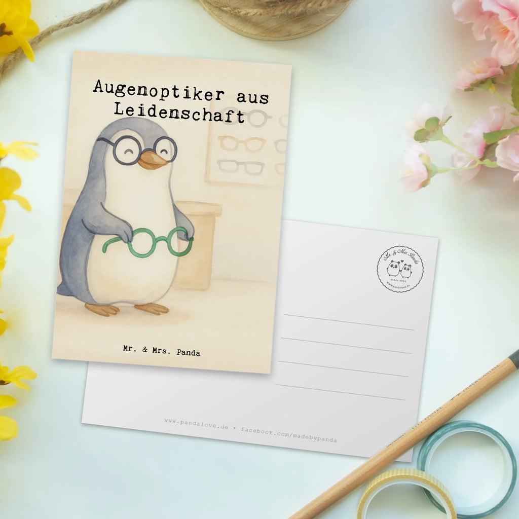 Postcard Optician Passion Design gift, sayings, gift idea, best, farewell gift, passing exam, anniversary, retirement, promotion, job start, profession