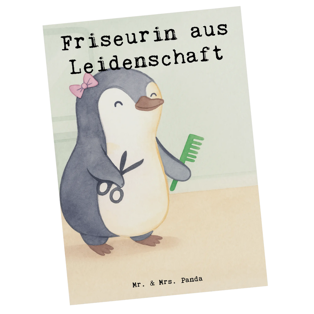 Postcard hairdresser Passion Design gift, sayings, gift idea, best, farewell gift, passing exam, anniversary, retirement, promotion, job start, profession