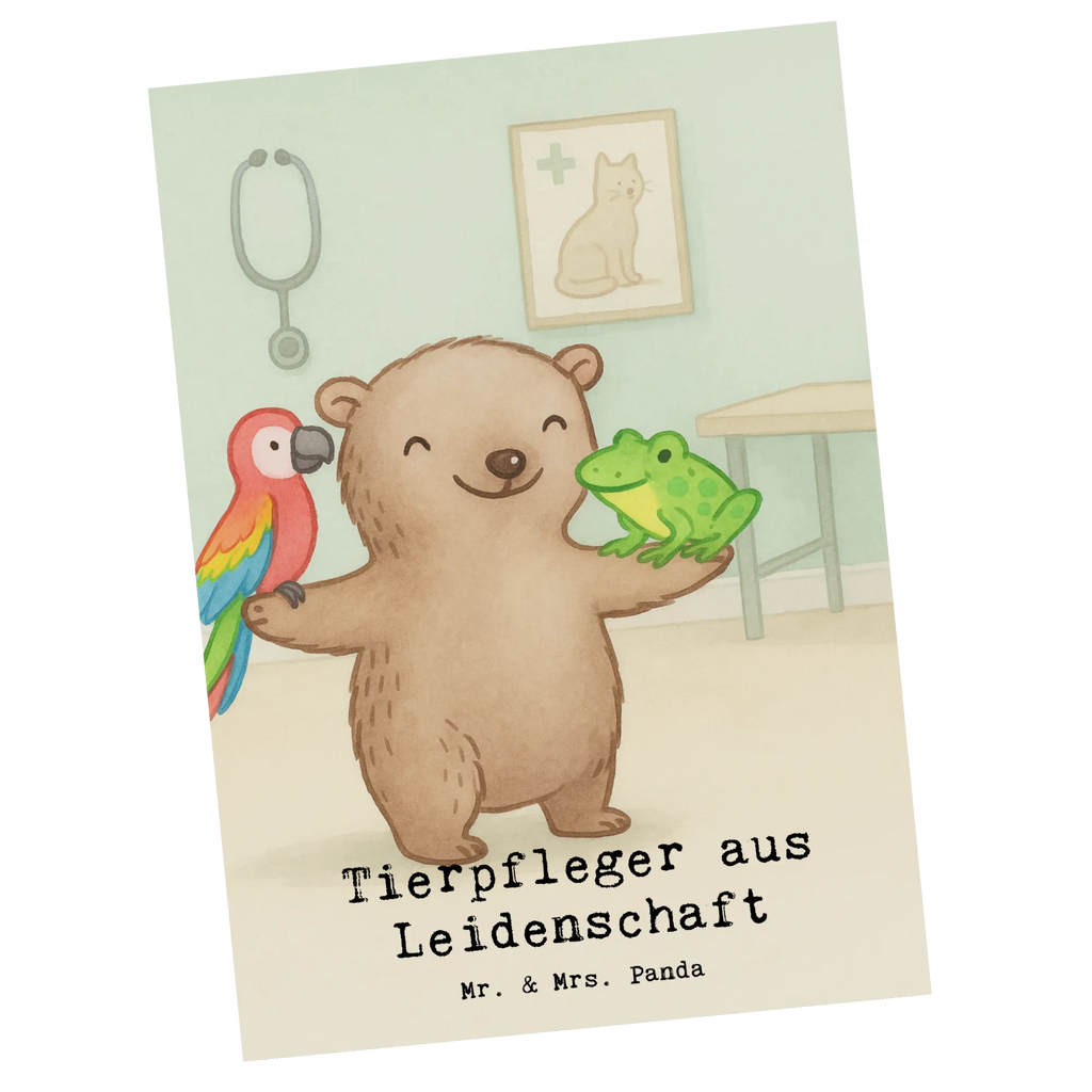 Postcard Animal caretaker Passion Design gift, sayings, gift idea, best, farewell gift, passing exam, anniversary, retirement, promotion, job start, profession