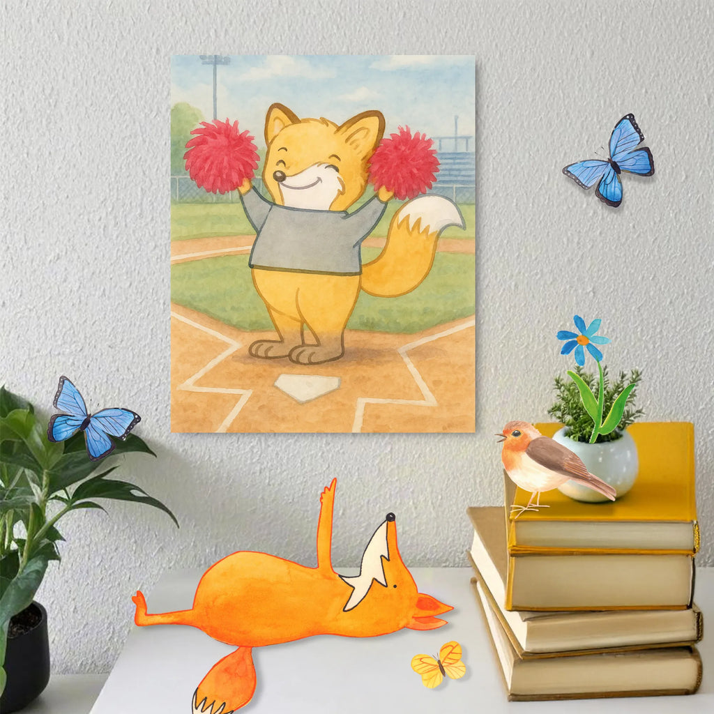 Paint by Numbers Fox cheerleader Design Gift, giving, thank you, award, profit, athlete, Tournaments, Gymnastics