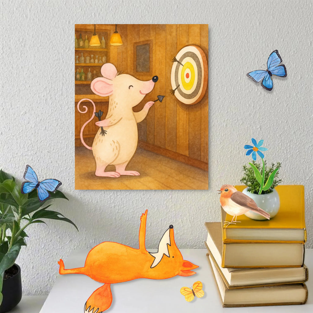 Paint by Numbers Mouse play darts Design Gift, giving, thank you, award, profit, athlete, Play darts, darts tournament