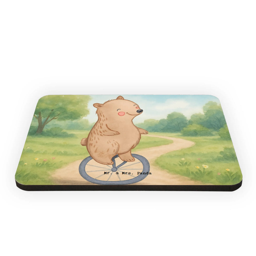 Magnet bear ride a unicycle Design refrigerator magnet, magnet, calendar magnet, refrigerator magnets, magnetic board, office magnet, Gift, giving, thank you, award, profit, athlete, ride a unicycle