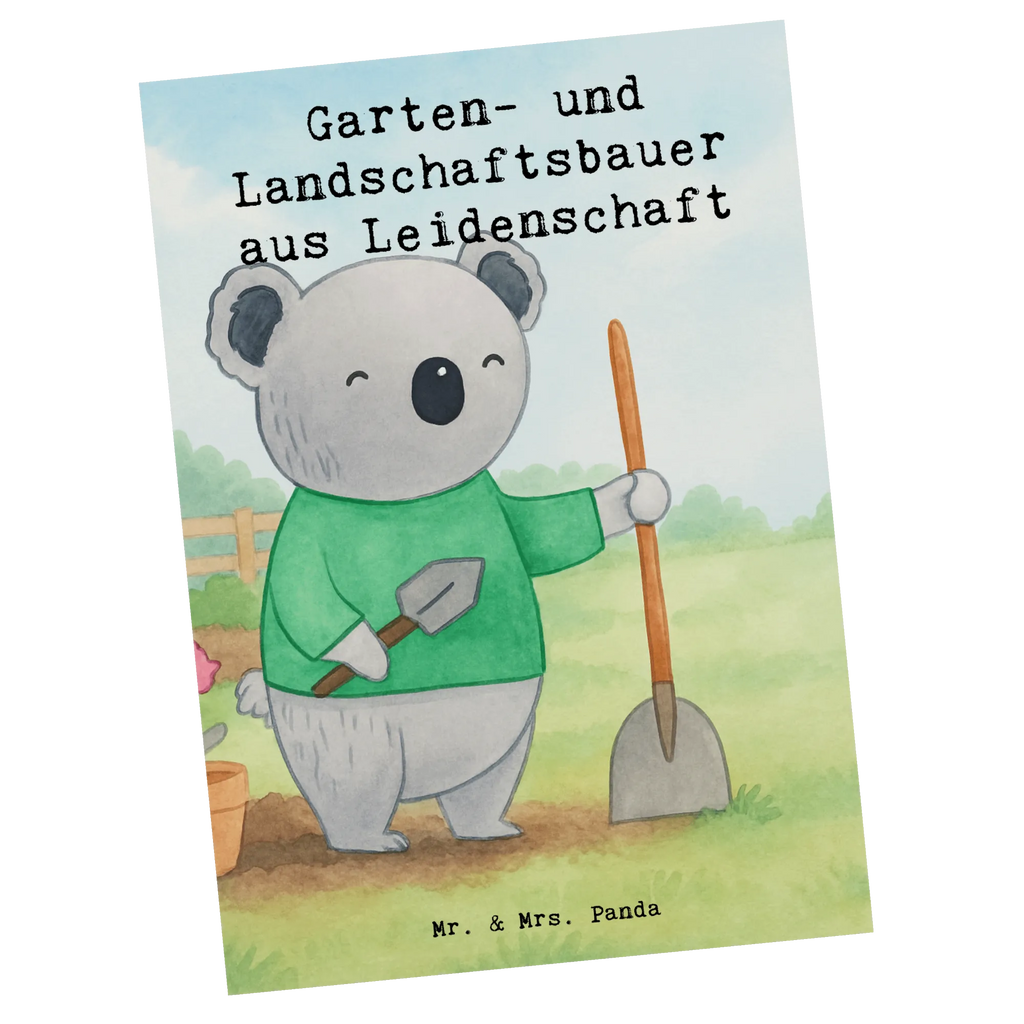 Postcard Garden and Landscape Gardener Passion Design gift, sayings, gift idea, best, farewell gift, passing exam, anniversary, retirement, promotion, job start, profession