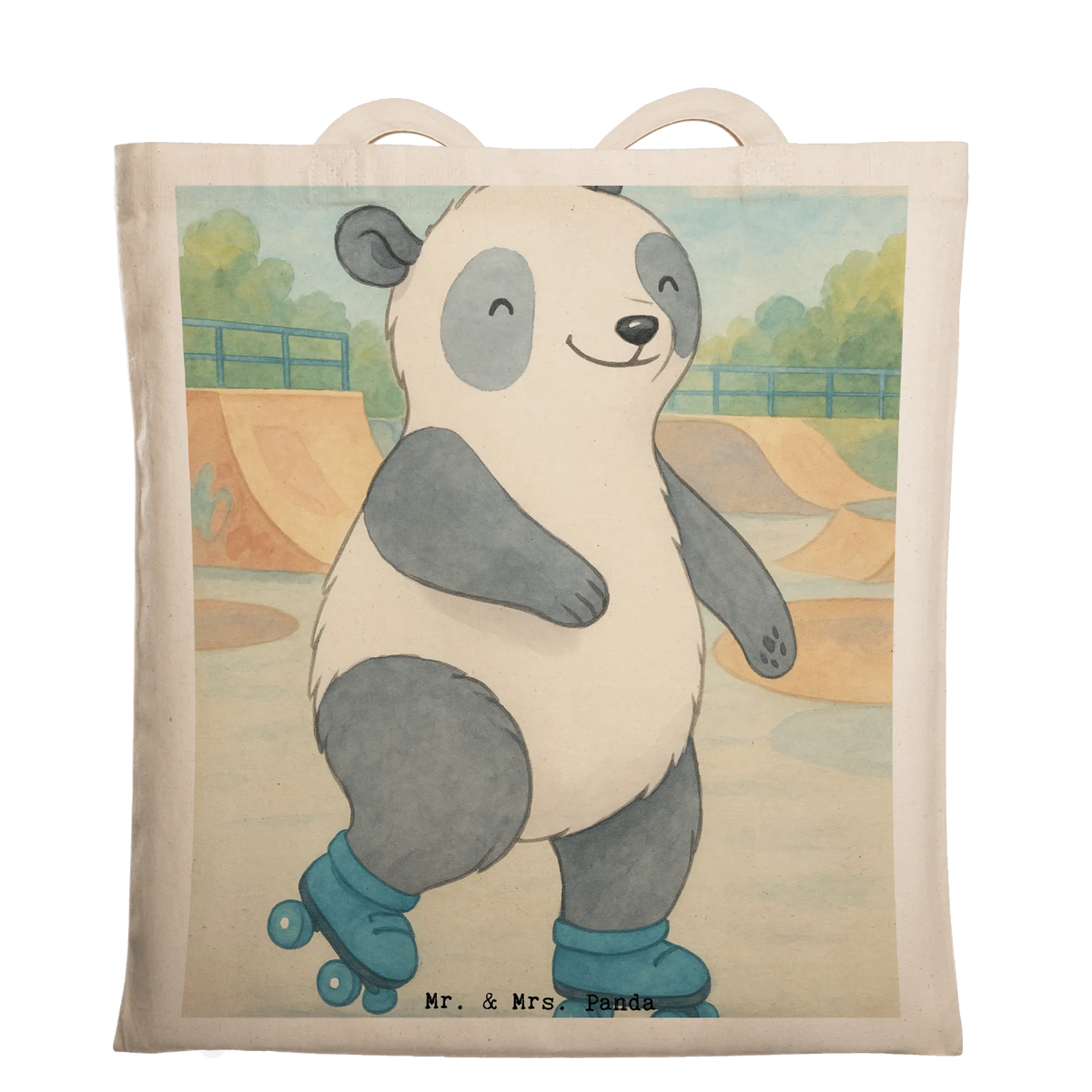 Torba Panda Jazda na rolkach Design Prezent, Dyscyplina sportowa, Darować, Dziękuję, Dzięki, Wyróżnienie, Wygrana, Sportowiec
