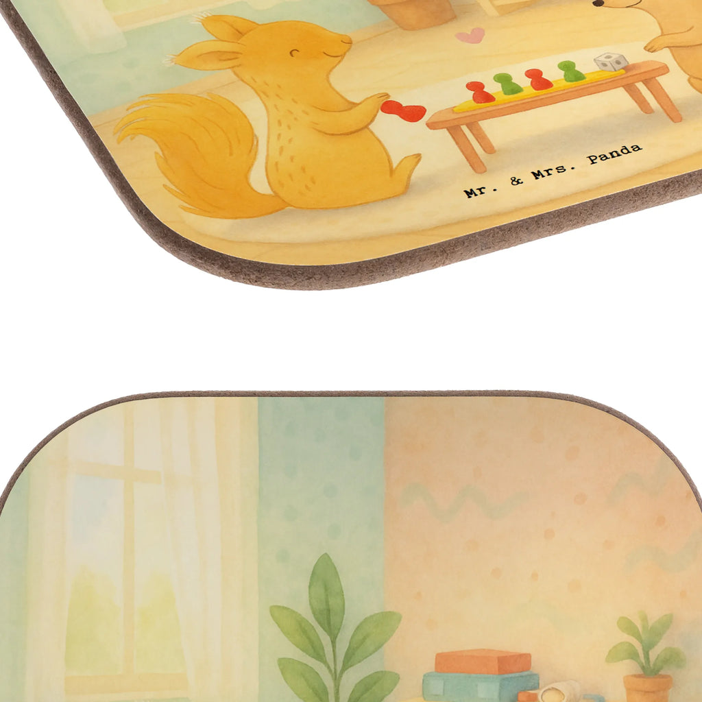 Square coaster Squirrel board games Design Gift, giving, thank you, award, profit, athlete, game night, games, Board games