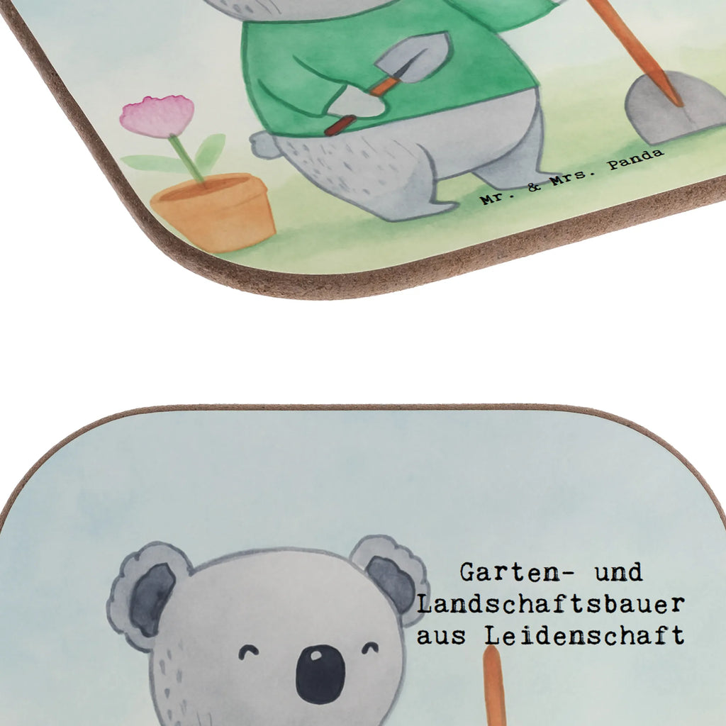 Square coaster Garden and Landscape Gardener Passion Design gift, sayings, gift idea, best, farewell gift, passing exam, anniversary, retirement, promotion, job start, profession