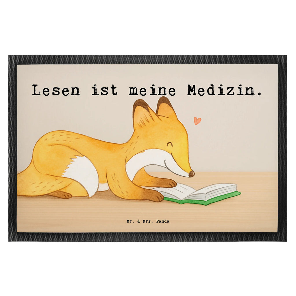 Doormat Fox To read Design Gift, giving, thank you, award, profit, athlete, read books, bookworm, read