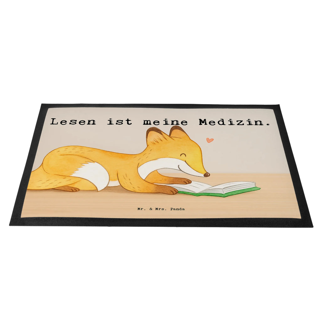 Doormat Fox To read Design Gift, giving, thank you, award, profit, athlete, read books, bookworm, read