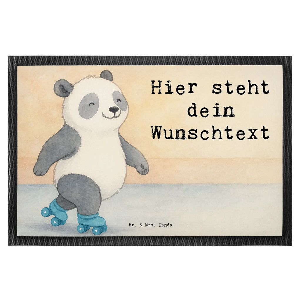 Personalisierte Fußmatte Panda Inliner fahren Design Personalisierte Fußmatte, Personalisierung, Türvorleger Personalisiert, Fußmatte Bedrucken, Personalisiert, Türvorleger mit Namen, Haustürmatte Personalisiert, Wunschnamen, Namensfussmatte, Fußmatte mit Namen, Bedrucken, Sportler, Gewinn, Auszeichnung, Dankeschön, Danke, Geschenk, Hobby, Sportart, Sport, Schenken, Inliner fahren, Inlinern, Rollschuh fahren