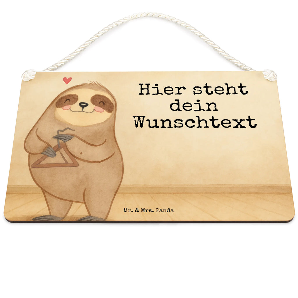 Personalised decorative sign sloth Triangle Design Instruments, gifts for musicians, music enthusiasts