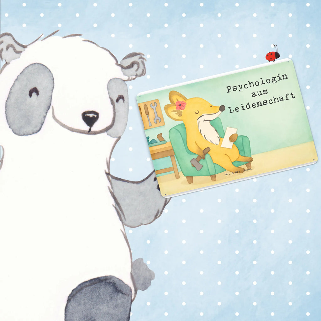 Tin sign Psychologist Passion Design gift, sayings, gift idea, best, farewell gift, passing exam, anniversary, retirement, promotion, job start, profession