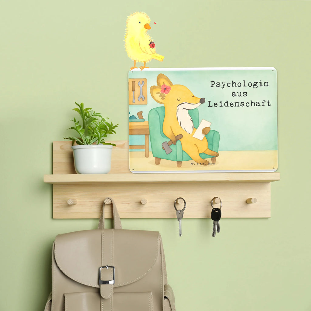 Tin sign Psychologist Passion Design gift, sayings, gift idea, best, farewell gift, passing exam, anniversary, retirement, promotion, job start, profession