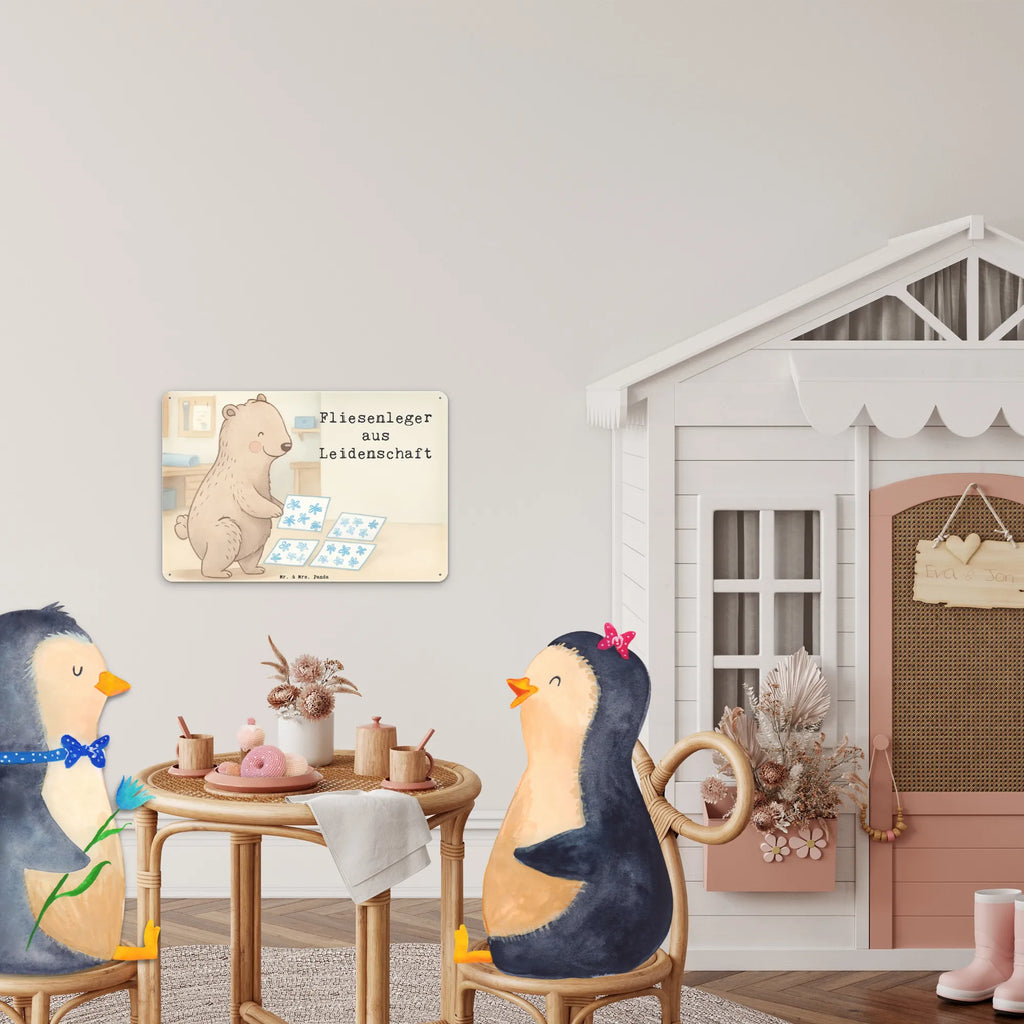 Tin sign tiler Passion Design gift, sayings, gift idea, best, farewell gift, passing exam, anniversary, retirement, promotion, job start, profession