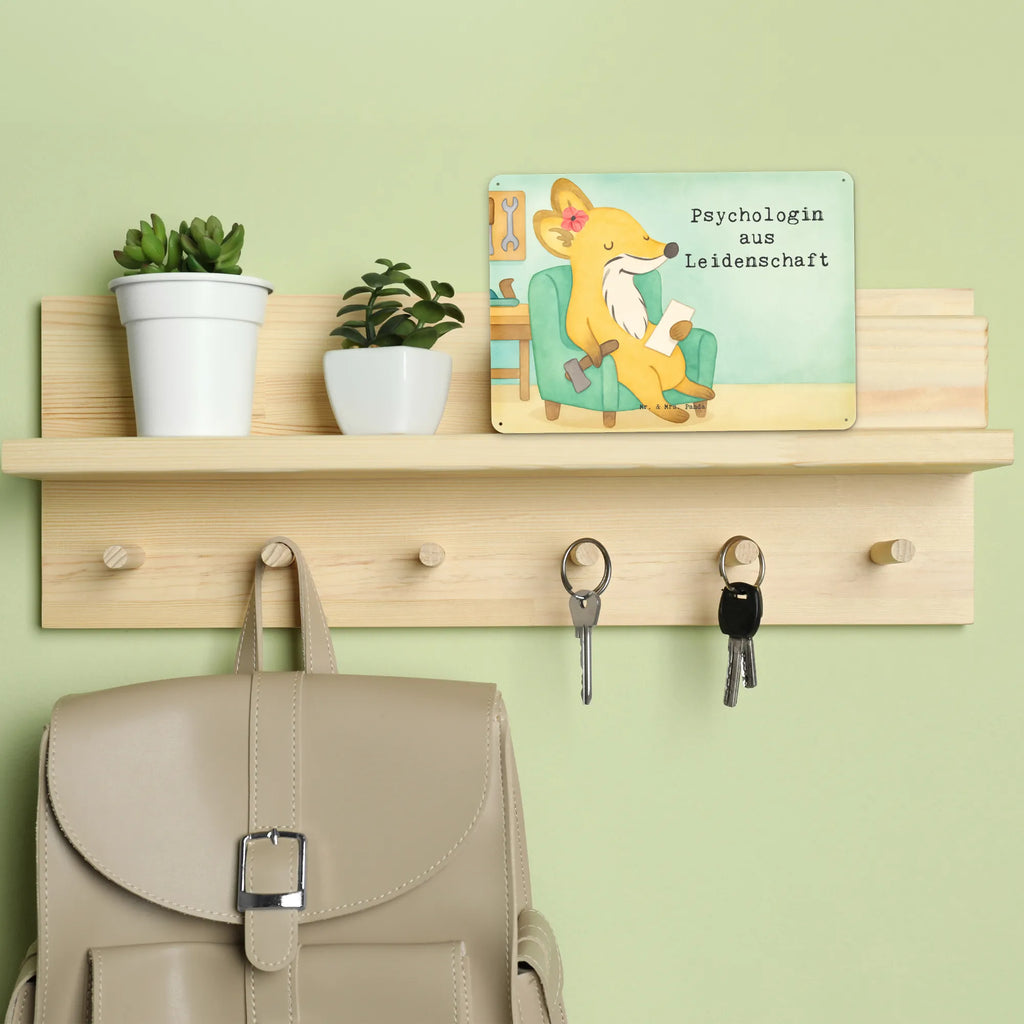 Tin sign Psychologist Passion Design gift, sayings, gift idea, best, farewell gift, passing exam, anniversary, retirement, promotion, job start, profession