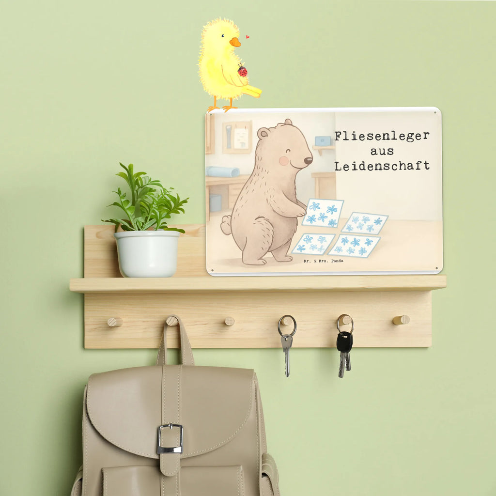 Tin sign tiler Passion Design gift, sayings, gift idea, best, farewell gift, passing exam, anniversary, retirement, promotion, job start, profession